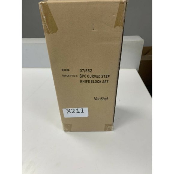 VonShef 6-Piece Stainless Steel Curved Knife X211 - Picture 3 of 4